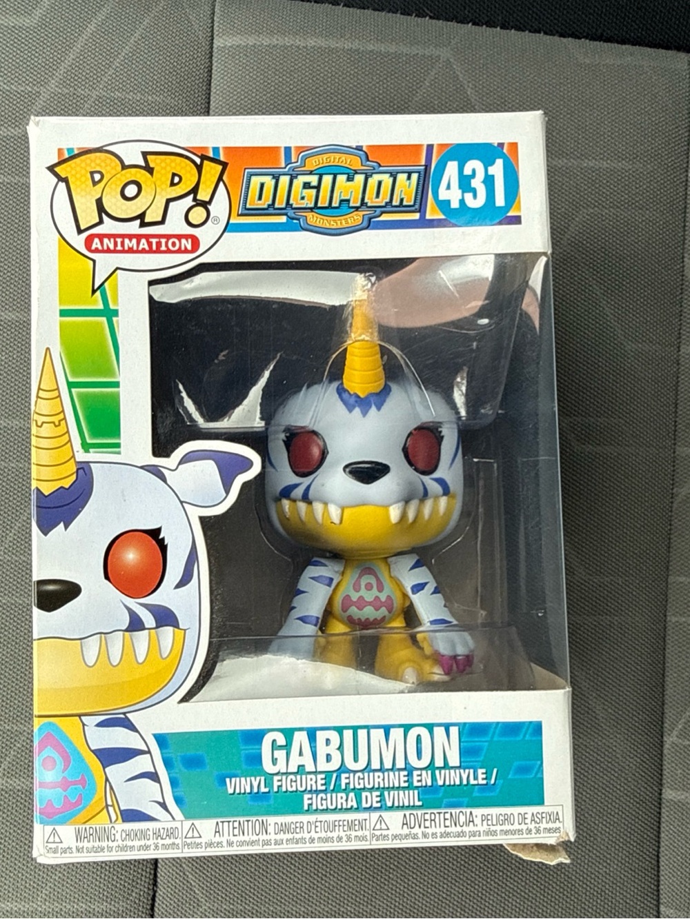 Funko Pop! Funko Gabumon Figure - White, Yellow, Blue, Red